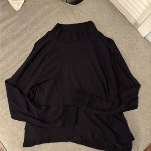 Abercrombie & Fitch Women's Navy Turtleneck Sweater